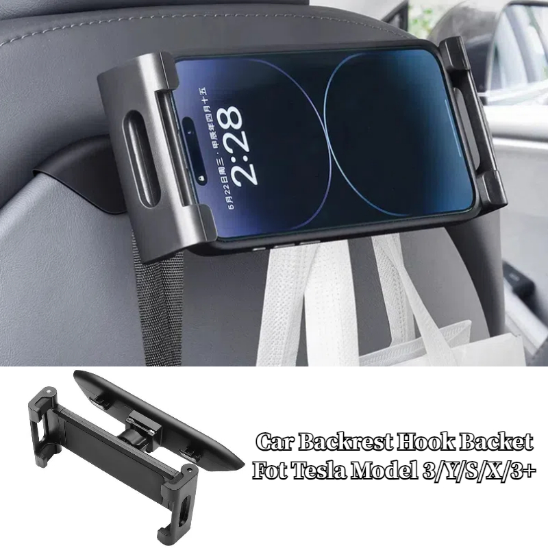 Tesla Tablet Accessories - Haki na oparcie fotela samochodowego dla