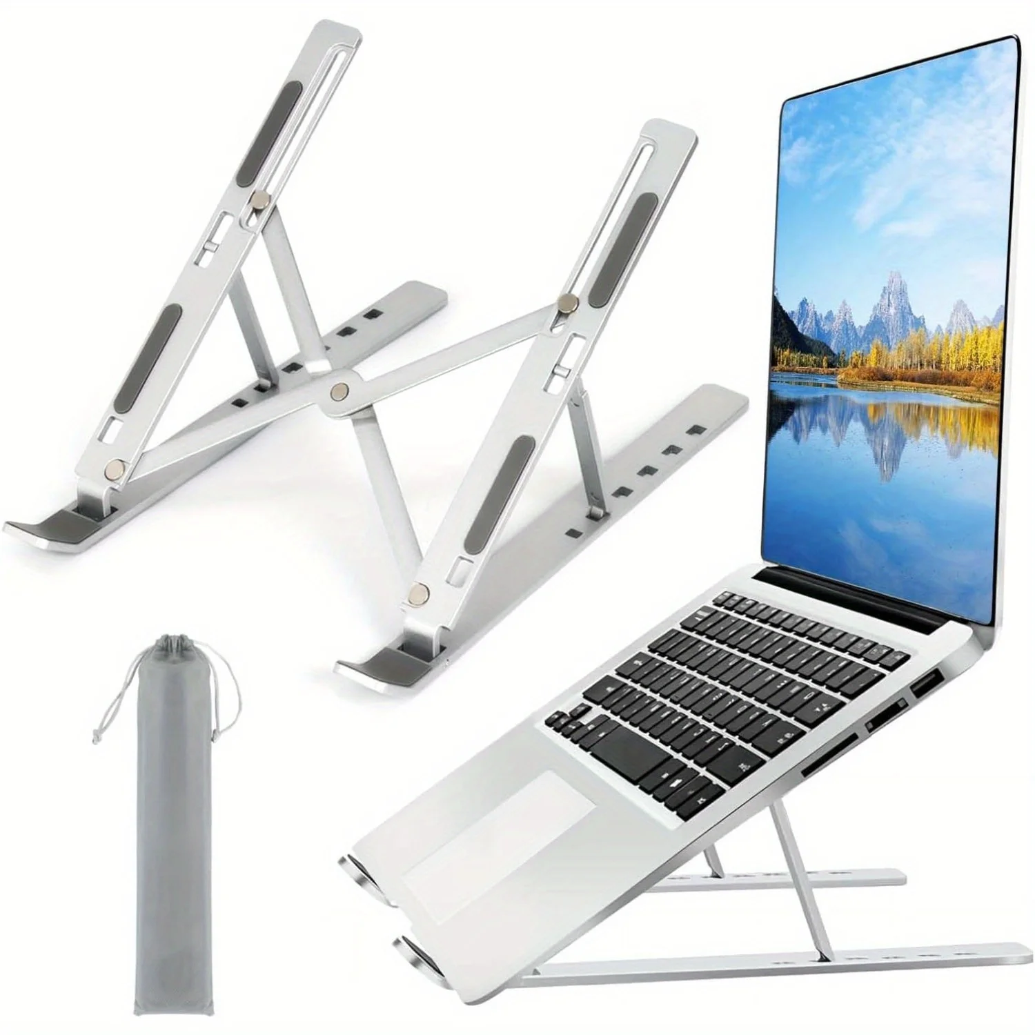 Cooling Stand Tablet - Regulowana aluminiowa podstawka do laptopa -