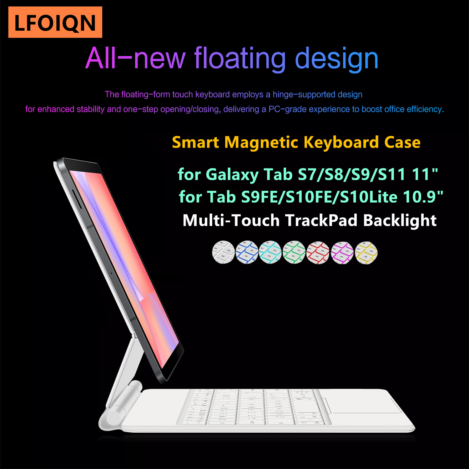 Galaxy Tablet Accessories - Klawiatura Magic Keyboard LFOIQN do Samsung