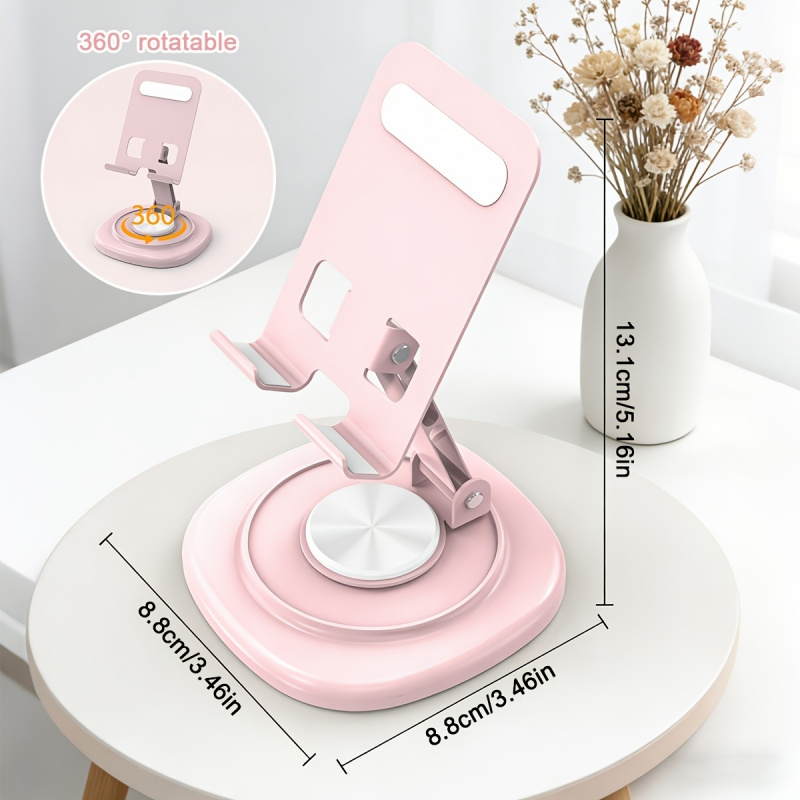 Tablet Stand Accessories - Metalowy obrotowy stojak na telefon/tablet Macaron